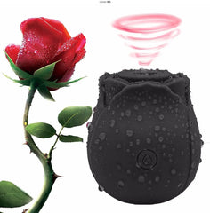 Mini Rose Vibrators – 10-Mode Sucking Clitoral Stimulator for Women (USB Rechargeable) - Passion Pulse Adult