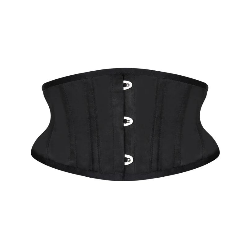 Burvogue Waist Trainer Corset – Satin Underbust Slimming Shaper Belt with Lace-Up Design - Passion Pulse Adult