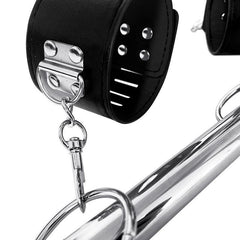 Adjustable BDSM Spreader Bar with Handcuffs and Leg Cuffs – Restraint Kit for Couples Roleplay and Fetish Play - Passion Pulse Adult