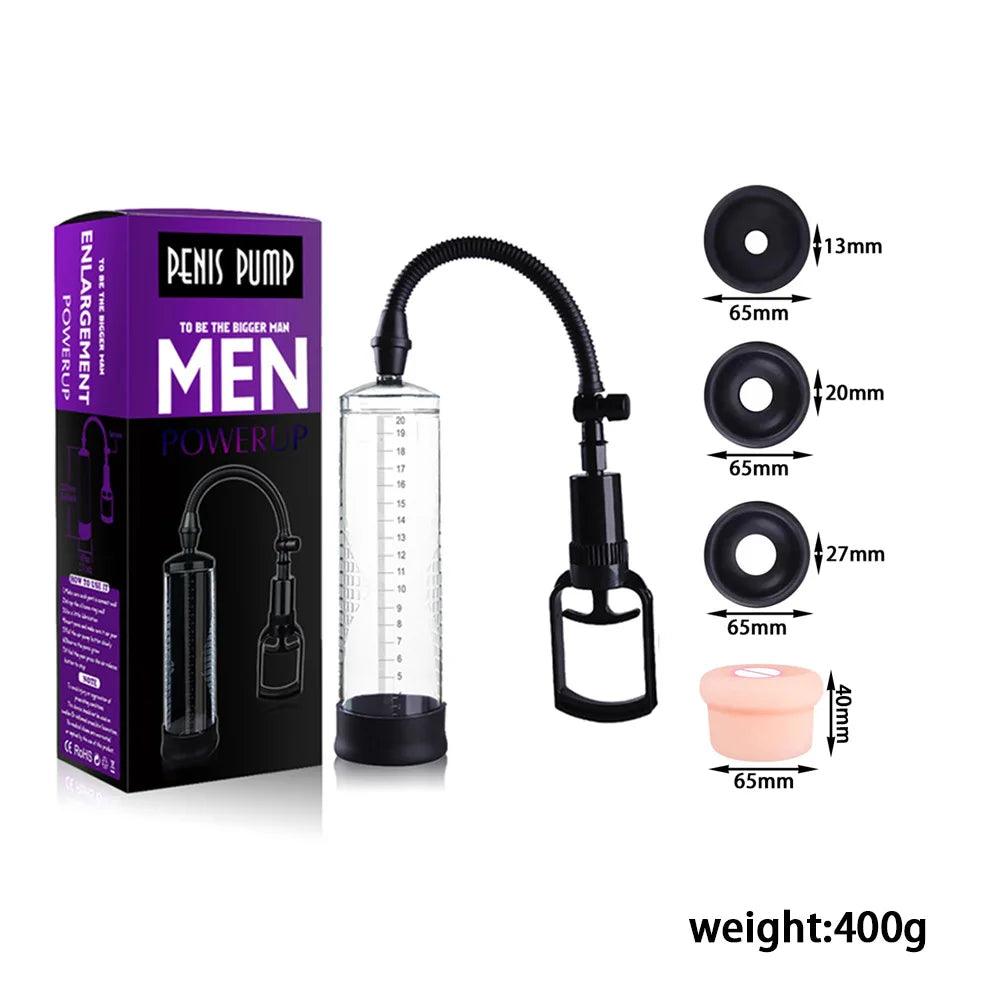 Penis Pump Vacuum – Male Enhancement & Erection Trainer for Men - Passion Pulse Adult