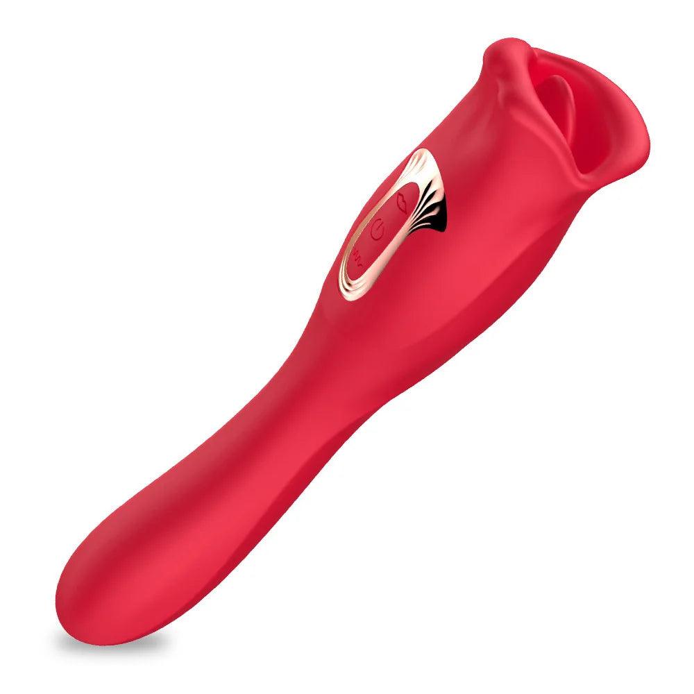 Tongue-Licking & Biting Mouth Vibrator – Multi-Frequency Jumping Egg for Women - Passion Pulse Adult