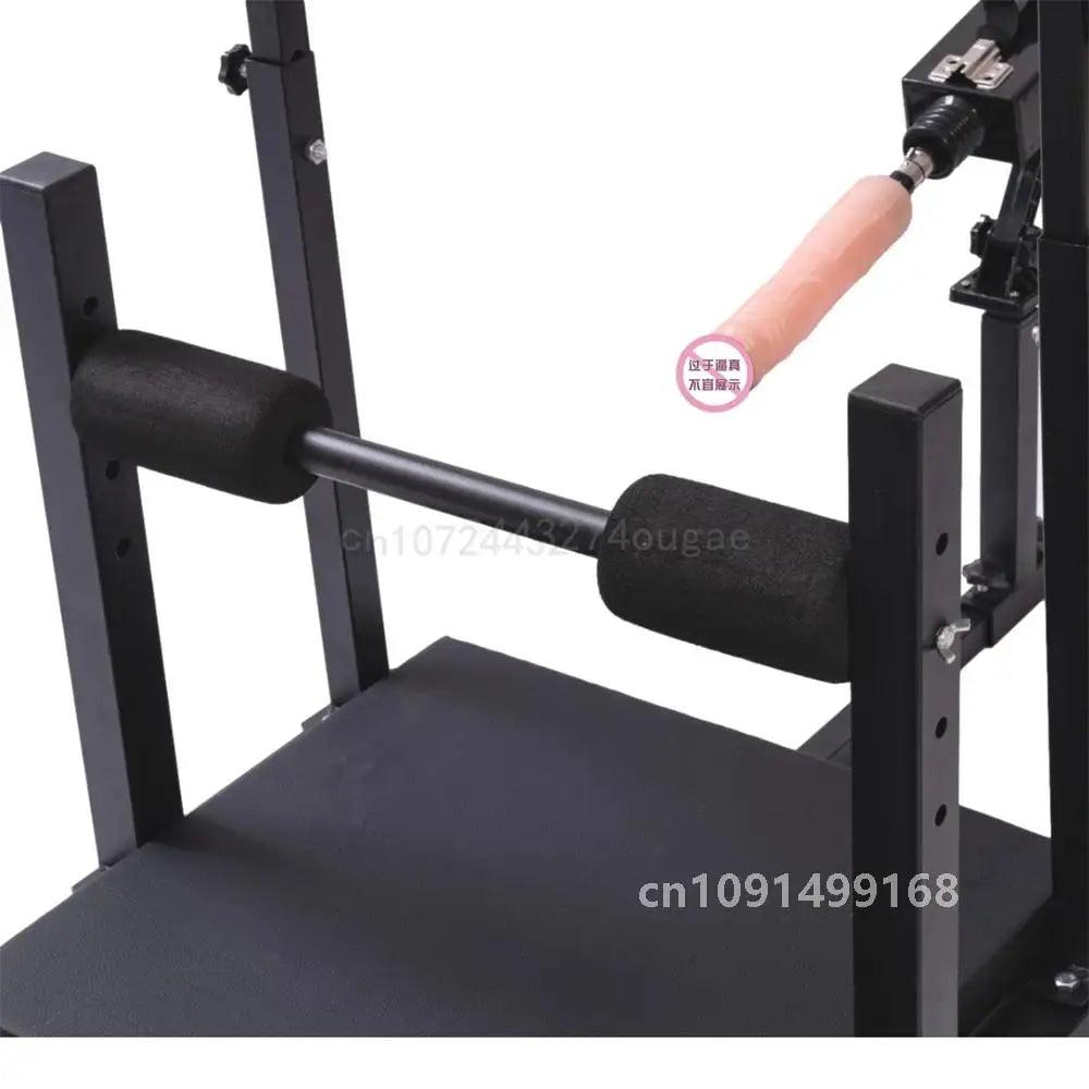 BDSM Adjustable Split-Leg Chair with Restraints – Carbon Steel Bondage Furniture for Couples Roleplay and Fetish Play - Passion Pulse Adult