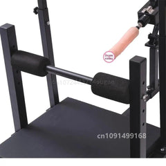 BDSM Adjustable Split-Leg Chair with Restraints – Carbon Steel Bondage Furniture for Couples Roleplay and Fetish Play - Passion Pulse Adult