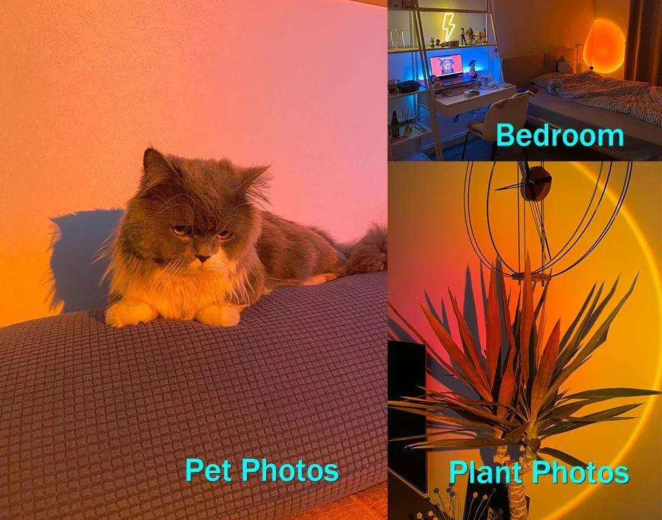 Mini USB Sunset Projector Light – Create Stunning Atmospheres - Passion Pulse Adult