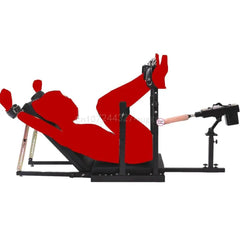 BDSM Adjustable Split-Leg Chair with Restraints – Carbon Steel Bondage Furniture for Couples Roleplay and Fetish Play - Passion Pulse Adult