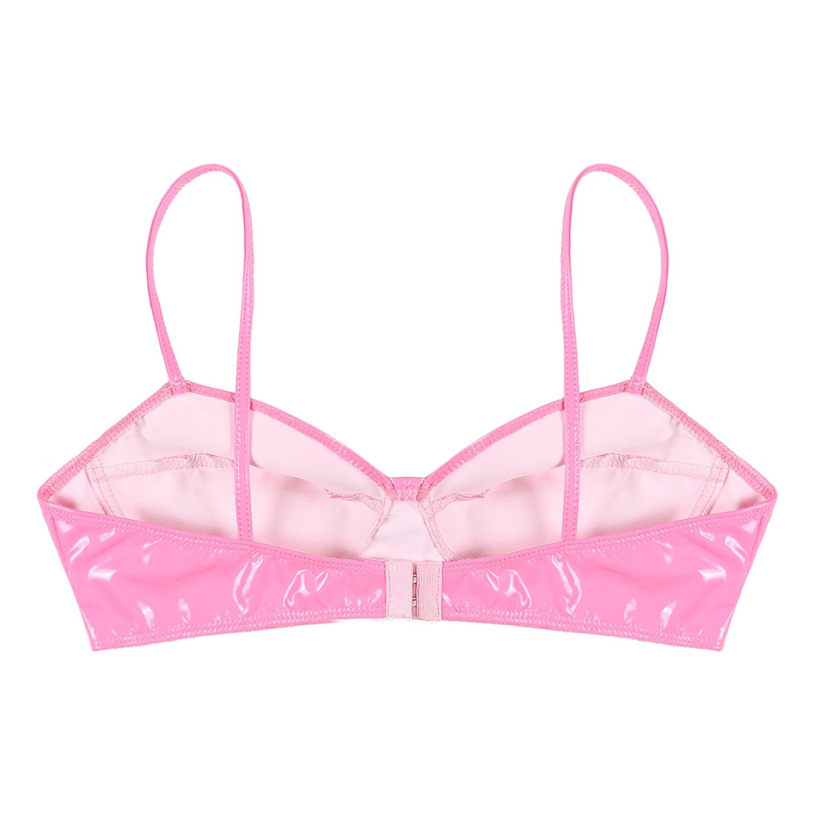 Wet Look Patent Leather Bralette | Sexy Clubwear - Passion Pulse Adult