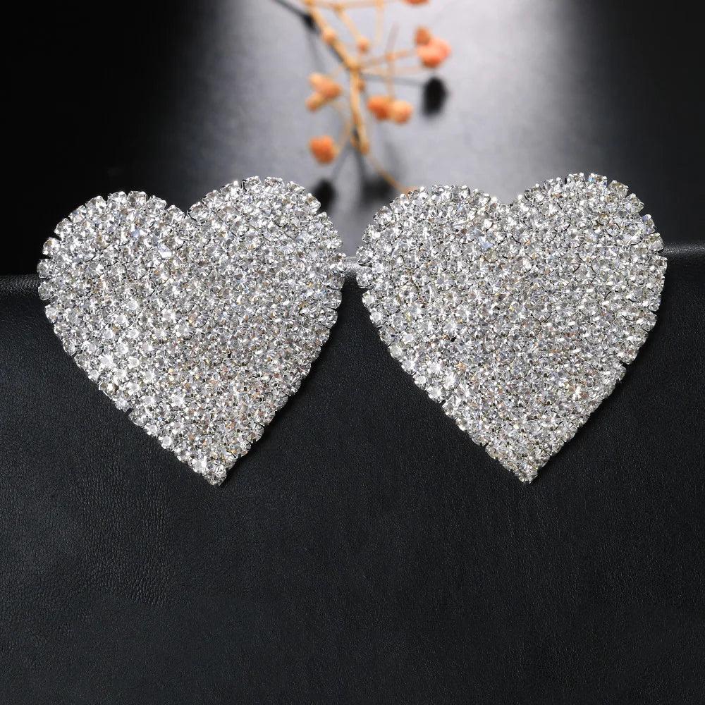 XSBODY 2 PCS Rhinestone Heart Tassel Nipple Stickers – Sexy Body Chain & Breast Petals - Passion Pulse Adult