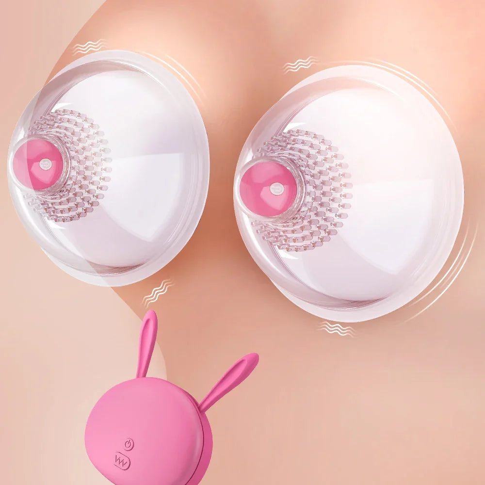 Rose Vibrators – App-Controlled Nipple Clamps for Women | Wireless Couples Toy with 9 Modes - Passion Pulse Adult