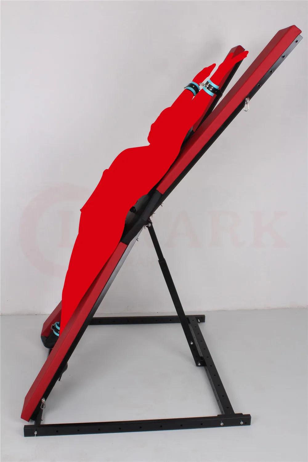 Heavy-Duty X-Shaped BDSM Bondage Frame | Adjustable Restraint Rack for Couples | Erotic Sex Furniture for Adult Games - Passion Pulse Adult