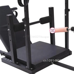 BDSM Adjustable Split-Leg Chair with Restraints – Carbon Steel Bondage Furniture for Couples Roleplay and Fetish Play - Passion Pulse Adult