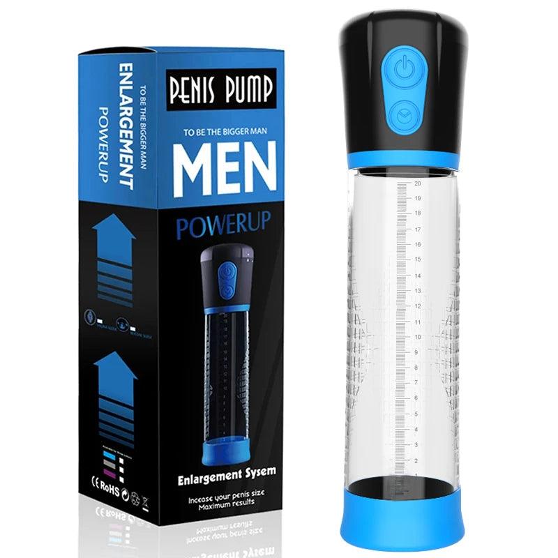 Hannibal LCD Electric Penis Pump – Enlargement Trainer & Male Masturbator - Passion Pulse Adult