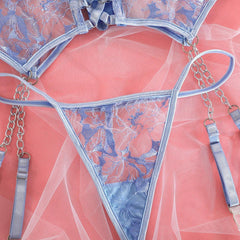 Sexy Lace 4-Piece Lingerie Set | Luxury Fit - Passion Pulse Adult