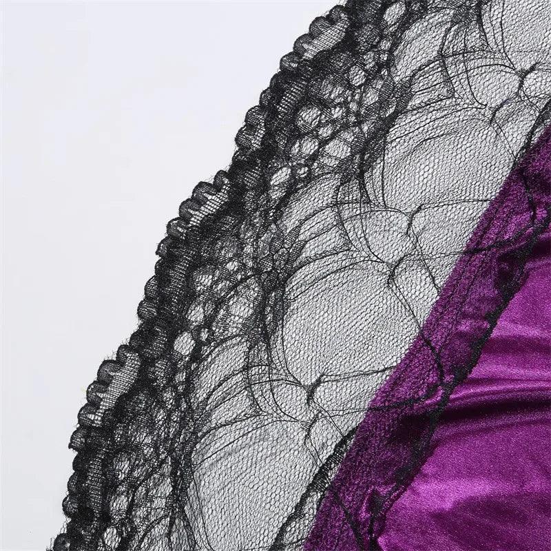 Plus Size Satin Lace Nightgown - V-Neck Sleeveless Sleepwear - Passion Pulse Adult