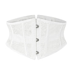 BurVogue 14 Steel Boned Satin Underbust Waist Training Corset – Lace-Up Bustier - Passion Pulse Adult