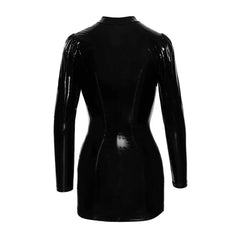 Wet Look PVC Leather Mini Dress | Sexy Fit - Passion Pulse Adult