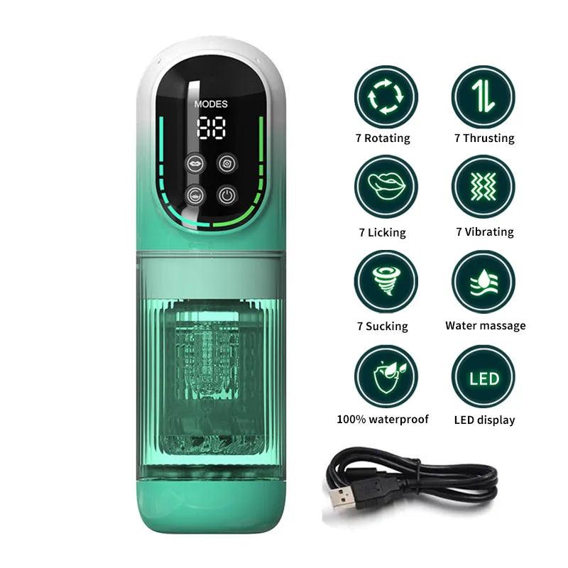 Automatic Thrusting & Rotating Male Masturbator - Passion Pulse Adult