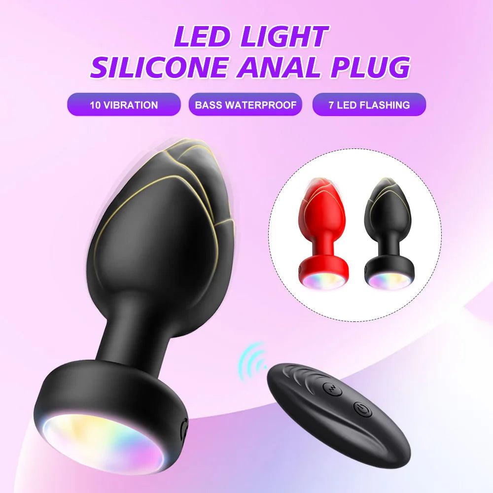 Wireless Remote-Controlled Anal Plug – 10-Speed Vibrating Prostate Massager - Passion Pulse Adult