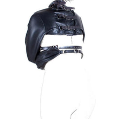 BDSM PU Leather Arm Binder Restraint – Behind-Back Straight Jacket Harness for Bondage Play and Roleplay - Passion Pulse Adult