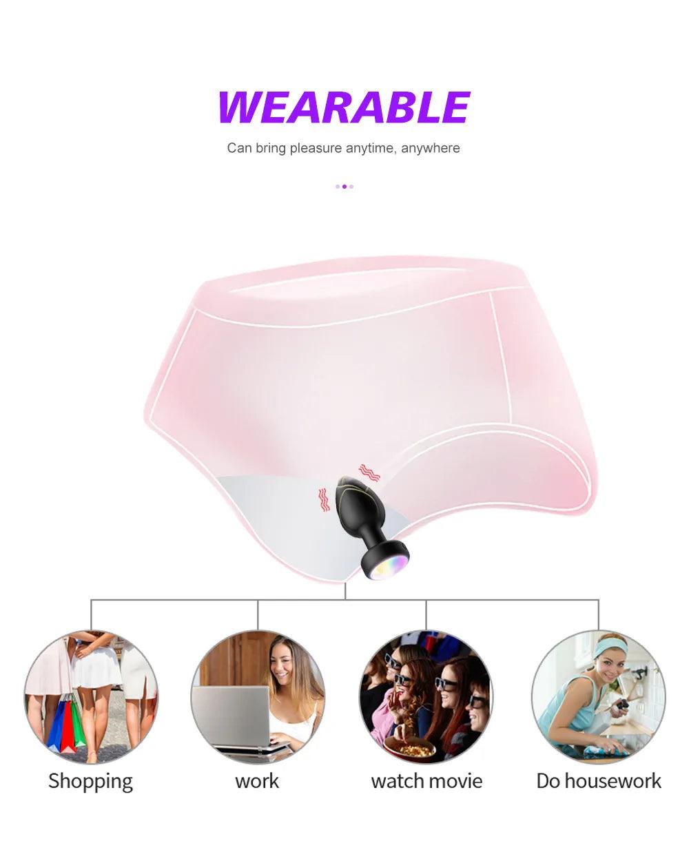 Wireless Remote-Controlled Anal Plug – 10-Speed Vibrating Prostate Massager - Passion Pulse Adult