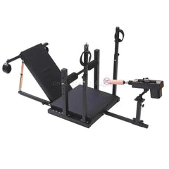 BDSM Adjustable Split-Leg Chair with Restraints – Carbon Steel Bondage Furniture for Couples Roleplay and Fetish Play - Passion Pulse Adult