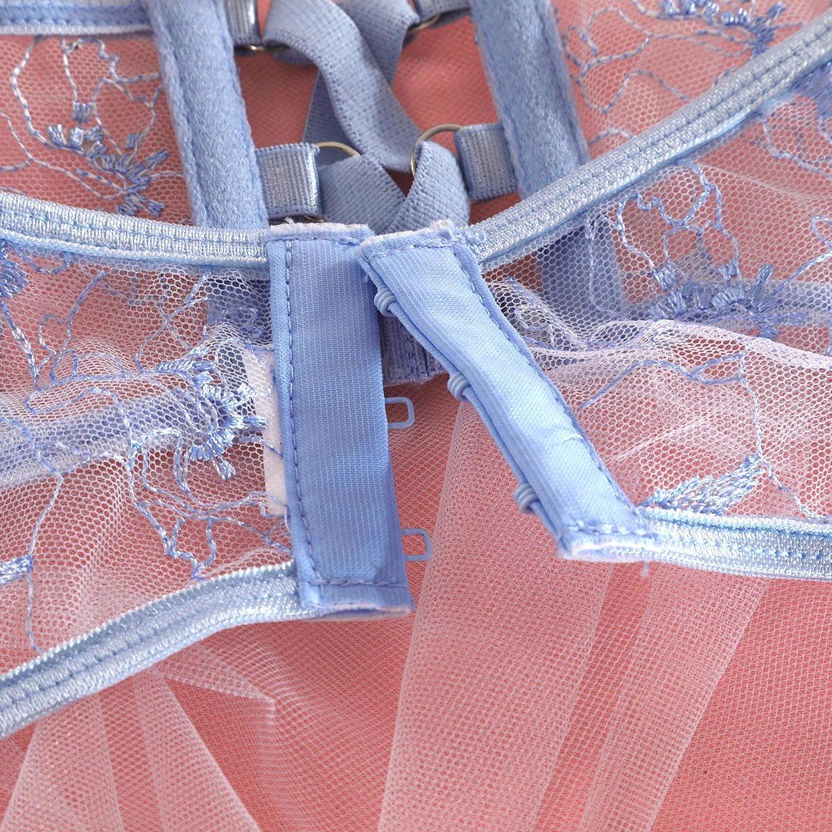 Sexy Lace 4-Piece Lingerie Set | Luxury Fit - Passion Pulse Adult