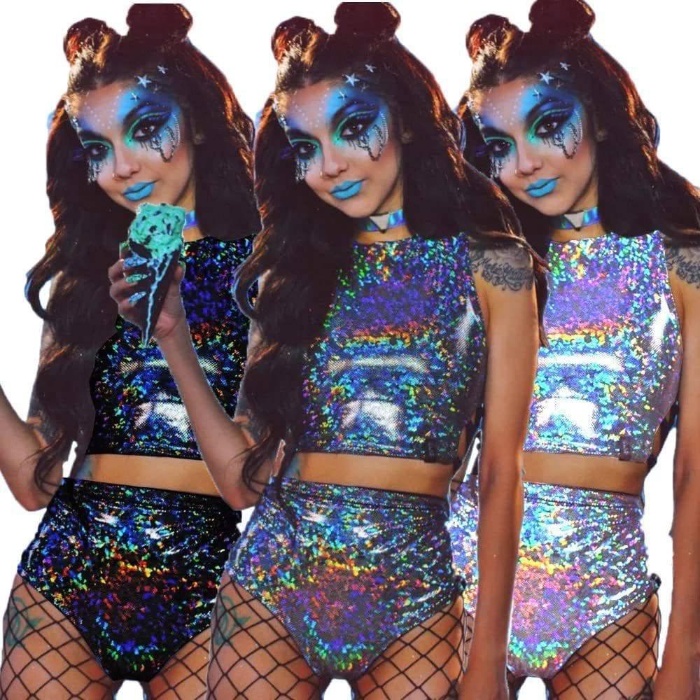 Fashionable Colorful Cosplay-Nightclub Stage Outfit - Passion Pulse Adult