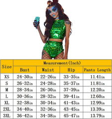 Fashionable Colorful Cosplay-Nightclub Stage Outfit - Passion Pulse Adult