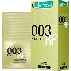 Okamoto Zero Zero Three Real Fit 0.03mm Condoms – Ultra-Thin, Natural Fit for Enhanced Comfort - Passion Pulse Adult