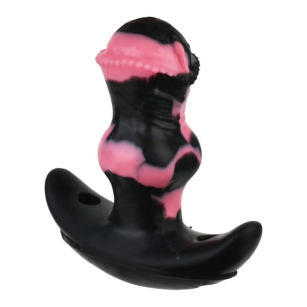 Adjustable Leather Mouth Gag with Vibrating Horse Dildo - 10 Modes Bondage Muzzle for Couples and BDSM Roleplay - Passion Pulse Adult