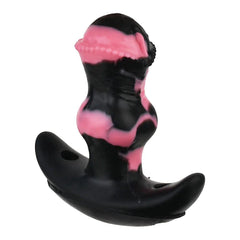 Adjustable Leather Mouth Gag with Vibrating Horse Dildo - 10 Modes Bondage Muzzle for Couples and BDSM Roleplay - Passion Pulse Adult