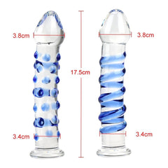 17cm Glass Dildo - Versatile Prostate & Vaginal Massager - Passion Pulse Adult
