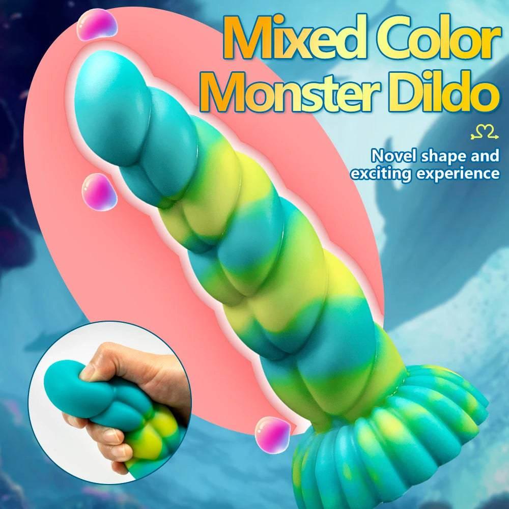Soft Dildo Animal Monster Dildo G-Spot Orgasm Lesbian Sex Toy With Strong Suction Cup Female Masturbator For Men Sex shop - Passion Pulse Adult