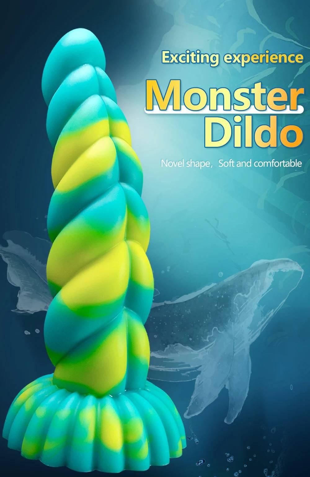 Soft Dildo Animal Monster Dildo G-Spot Orgasm Lesbian Sex Toy With Strong Suction Cup Female Masturbator For Men Sex shop - Passion Pulse Adult