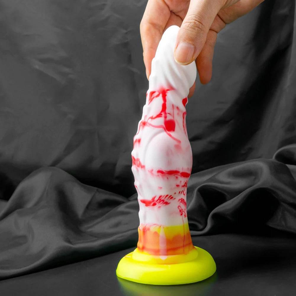 Soft Dildo Animal Monster Dildo G-Spot Orgasm Lesbian Sex Toy With Strong Suction Cup Female Masturbator For Men Sex shop - Passion Pulse Adult