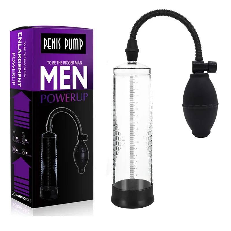 Effective Penis Pump: Enlargement Vacuum Dick Extender for Men, Sex Toy to Increase Length and Enlarger, Male Training Erotic Adult Sexy Product - Passion Pulse Adult