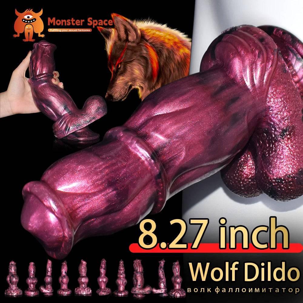 8.27" Wolf Dildo with 4 Knots - Realistic Design for Ultimate Stimulation - Passion Pulse Adult