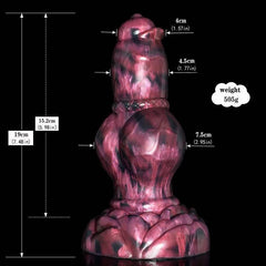8.27" Wolf Dildo with 4 Knots - Realistic Design for Ultimate Stimulation - Passion Pulse Adult