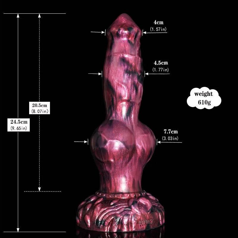 8.27" Wolf Dildo with 4 Knots - Realistic Design for Ultimate Stimulation - Passion Pulse Adult