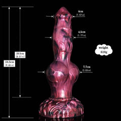 8.27" Wolf Dildo with 4 Knots - Realistic Design for Ultimate Stimulation - Passion Pulse Adult