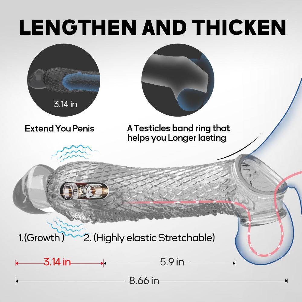 Long and Thick Dragon Sleeve - Passion Pulse Adult