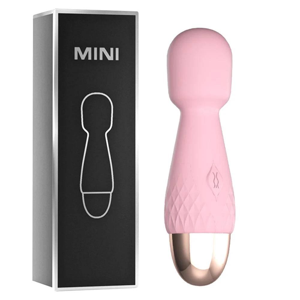 10 Modes Strong Vibration Mini Vibrator: Magic Stick USB Charging Massager, Clitoris and G-Spot Stimulator - Sex Toy for Women, Adults 18+ - Passion Pulse Adult