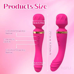 2 Motors AV Vibrator for Women G Spot Clit Clitoris Stimulator USB Rechargeable Vagina Massager Female Sex Toys Adults Goods - Passion Pulse Adult