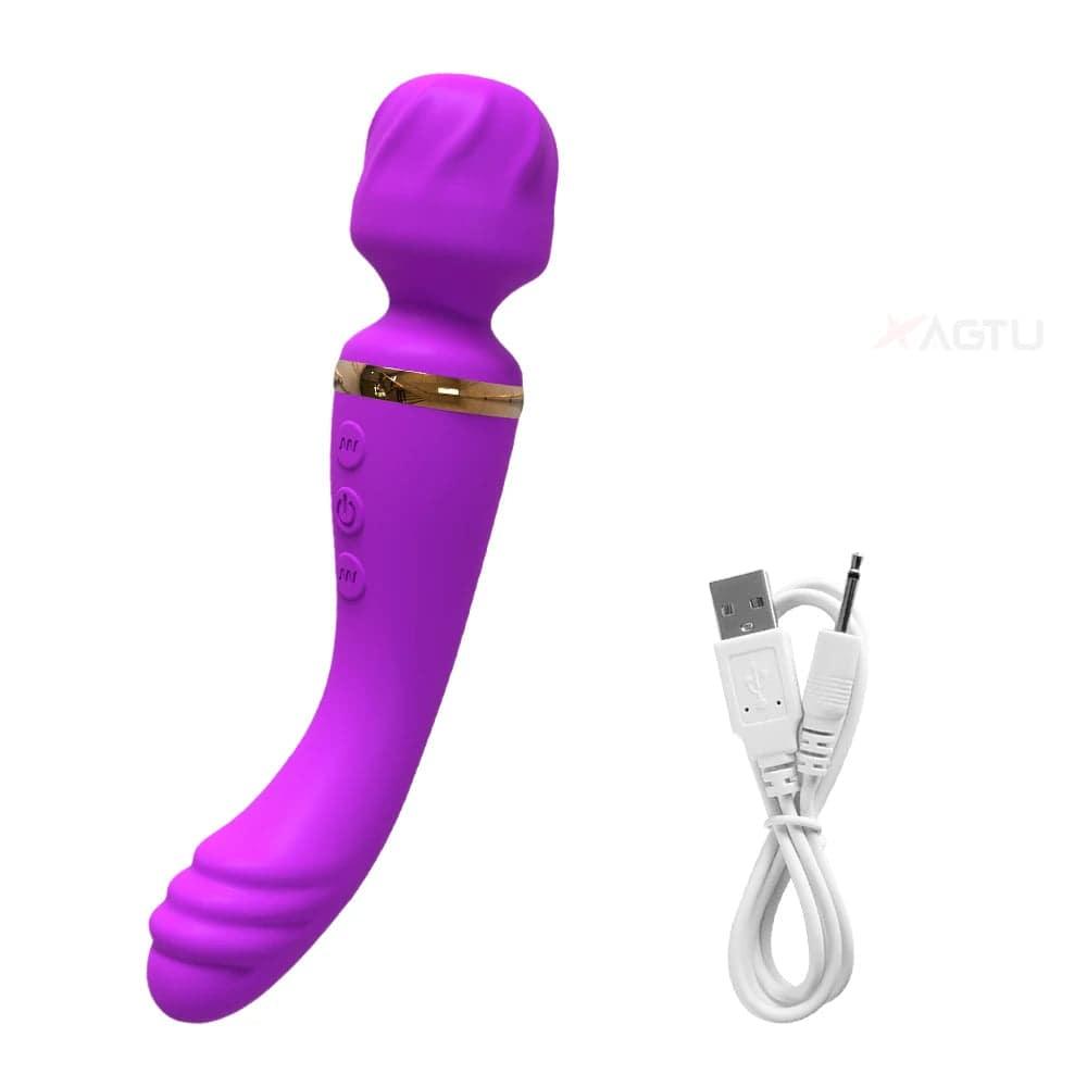 2 Motors AV Vibrator for Women G Spot Clit Clitoris Stimulator USB Rechargeable Vagina Massager Female Sex Toys Adults Goods - Passion Pulse Adult
