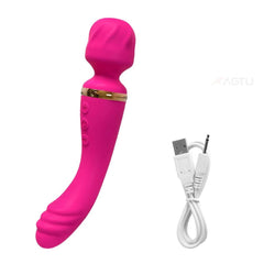 2 Motors AV Vibrator for Women G Spot Clit Clitoris Stimulator USB Rechargeable Vagina Massager Female Sex Toys Adults Goods - Passion Pulse Adult