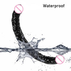42*4cm Double Dildos Realistic Double Headed Phallus Stimulation of Vagina and Anus Long Penis Dick Sex Toys for Women Lesbian - Passion Pulse Adult