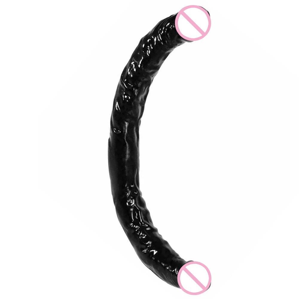 42*4cm Double Dildos Realistic Double Headed Phallus Stimulation of Vagina and Anus Long Penis Dick Sex Toys for Women Lesbian - Passion Pulse Adult