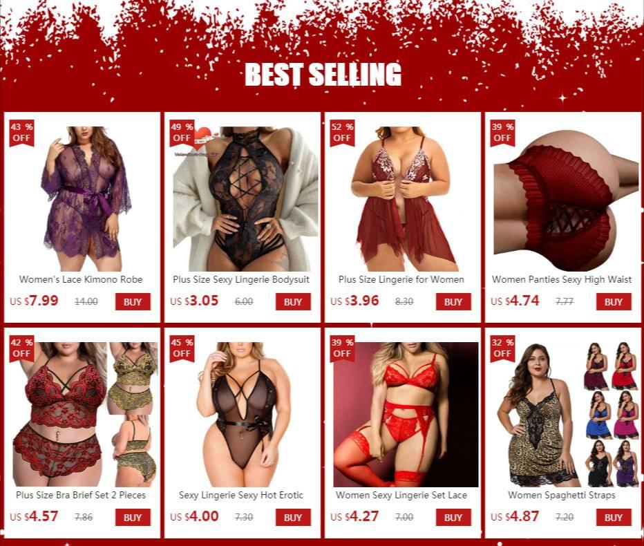 Plus-Size Lace Satin Nightdress with Spaghetti Straps - Sexy Sleepwear for Women - Passion Pulse Adult