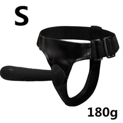 Double Penis Realistic Dildo Vibrator: Ultra Elastic Strap-On Harness for Women - Adult Sex Toy for Lesbians - Passion Pulse Adult