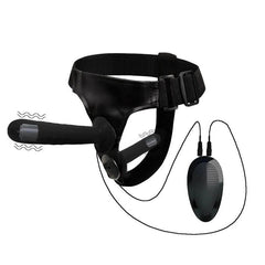 Double Penis Realistic Dildo Vibrator: Ultra Elastic Strap-On Harness for Women - Adult Sex Toy for Lesbians - Passion Pulse Adult