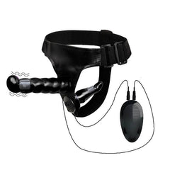 Double Penis Realistic Dildo Vibrator: Ultra Elastic Strap-On Harness for Women - Adult Sex Toy for Lesbians - Passion Pulse Adult